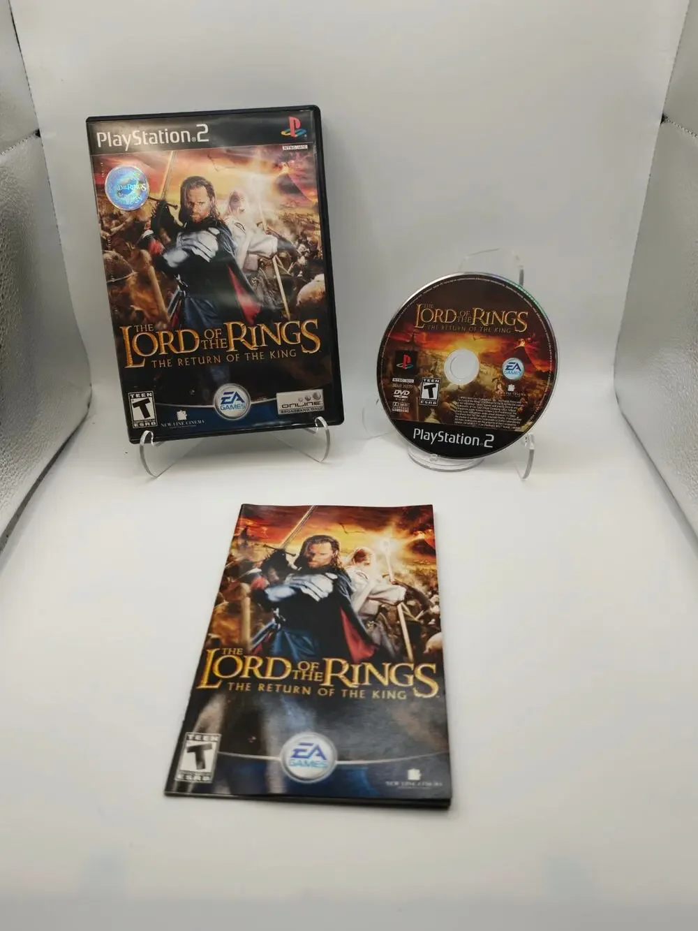 LOTR Return of the King PS2 CIB Complete Manual